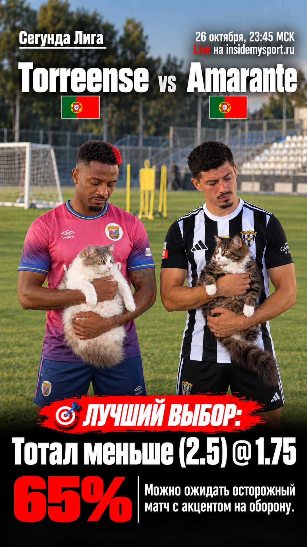 Прогноз Торренсе - Амаранте на матч 26 октября 2026