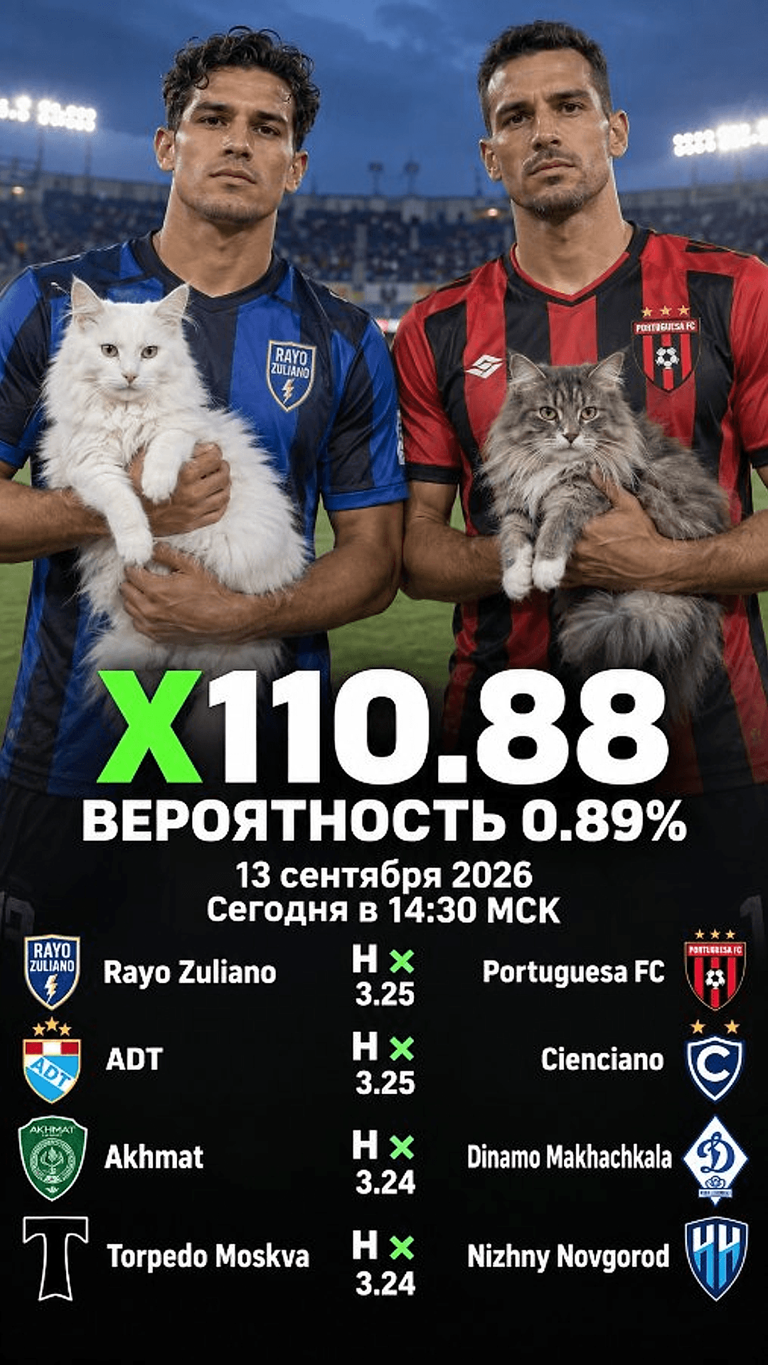 Экспресс ALL · 4 события · вариант 6